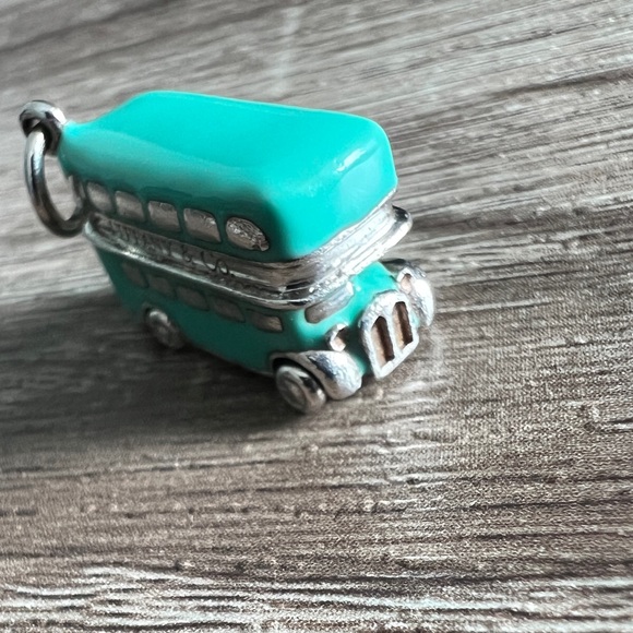 Tiffany & Co. blue enamel double decker bus charm - Picture 6 of 10